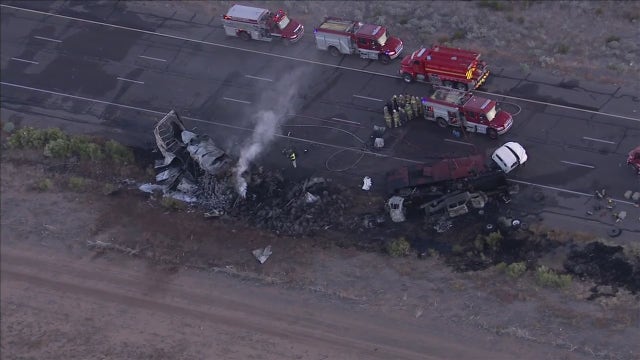 I-10 at Picacho Peak reopens after fiery rollover crash involving semi truck