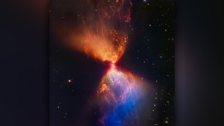 james webb fiery hourglass protostar l1527 irs nasa