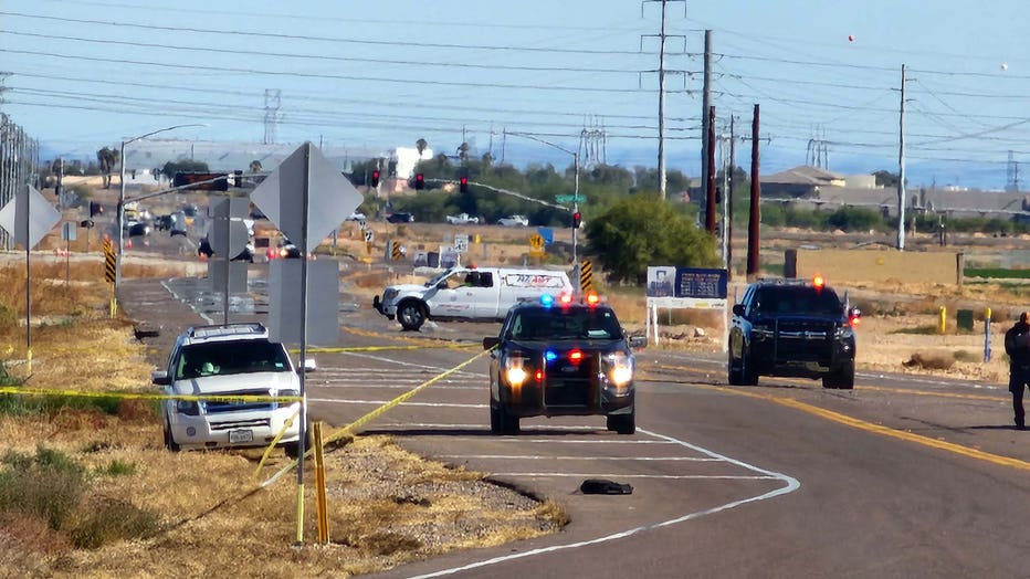 The scene of a death investigation in the west Valley.