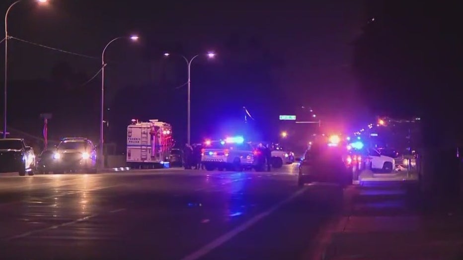 The scene of a deadly police shooting in south Phoenix.