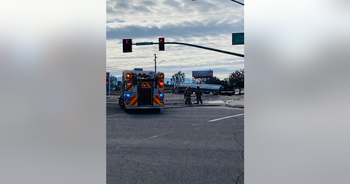 Gasoline tanker crash in Phoenix causes major fuel leak on roadway ...