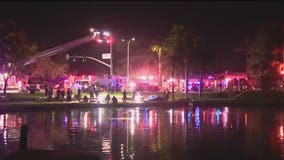 Woman arrested after driving her car into Chandler lake: police