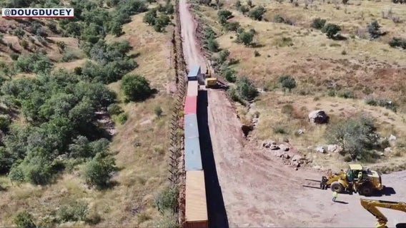 Arizona Gov. Ducey stacks containers on border at term’s end