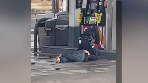 Phoenix officer caught on camera repeatedly hitting man at gas station