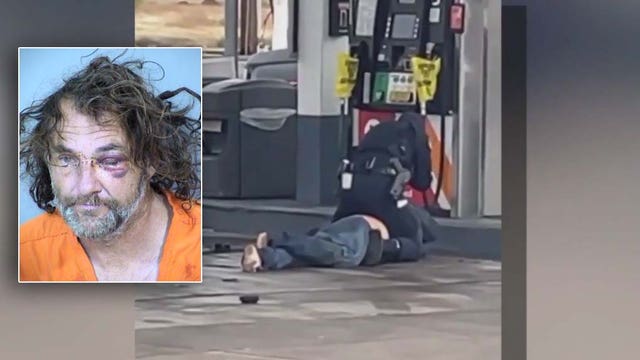 Phoenix officer caught on camera repeatedly hitting man at gas station