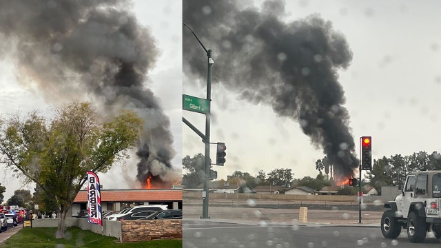 Firefighter injured while battling Gilbert house fire