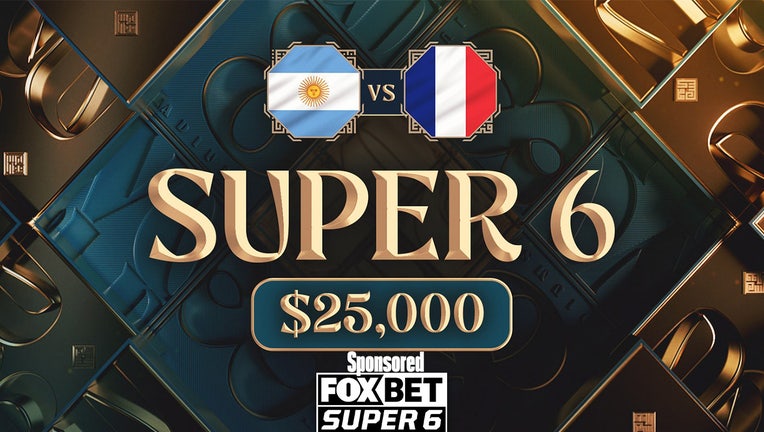 FOX Bet Super 6 World Cup Final France Argentina