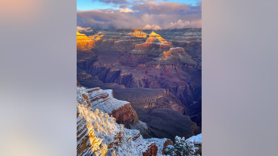 That dusting of snow makes the Grand Canyon look even more majestic! Thanks Suchi for sharing this beautiful photo with us all!