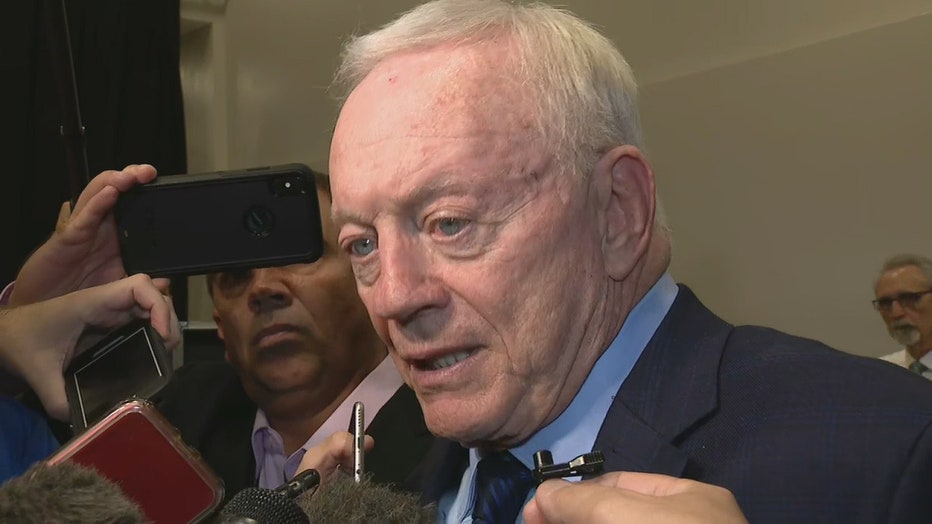 Jerry Jones Saints presser