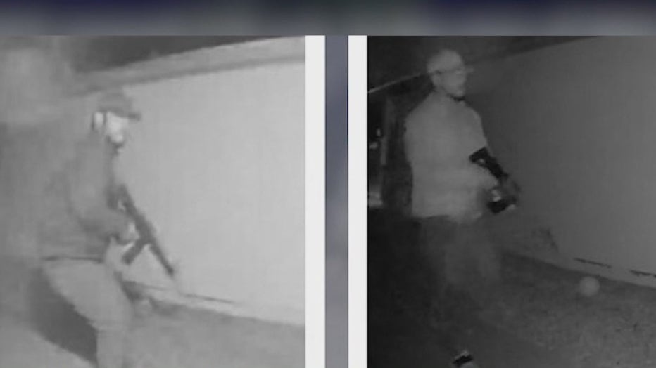 The suspects were caught on surveillance video.