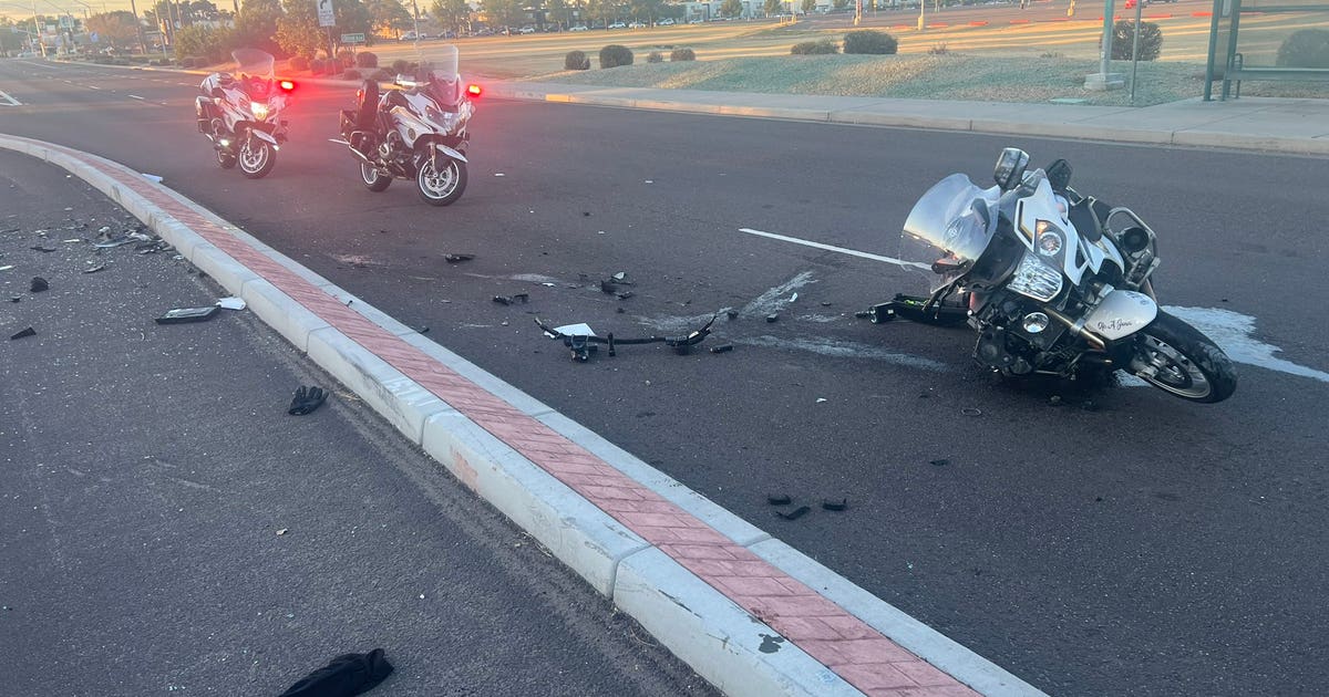 Glendale motorcycle officer seriously hurt in crash | FOX 10 Phoenix