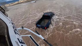 Arizona driver rescued from flooded Tonto Creek by helicopter crew