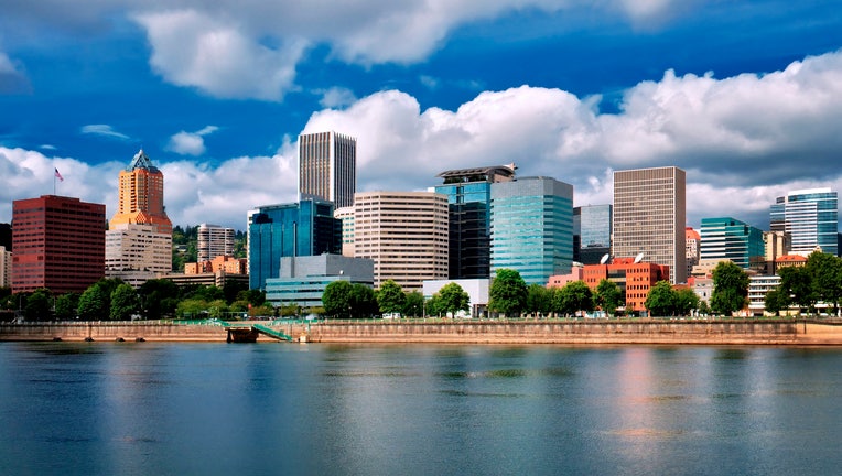 Portland, Oregon skyline.