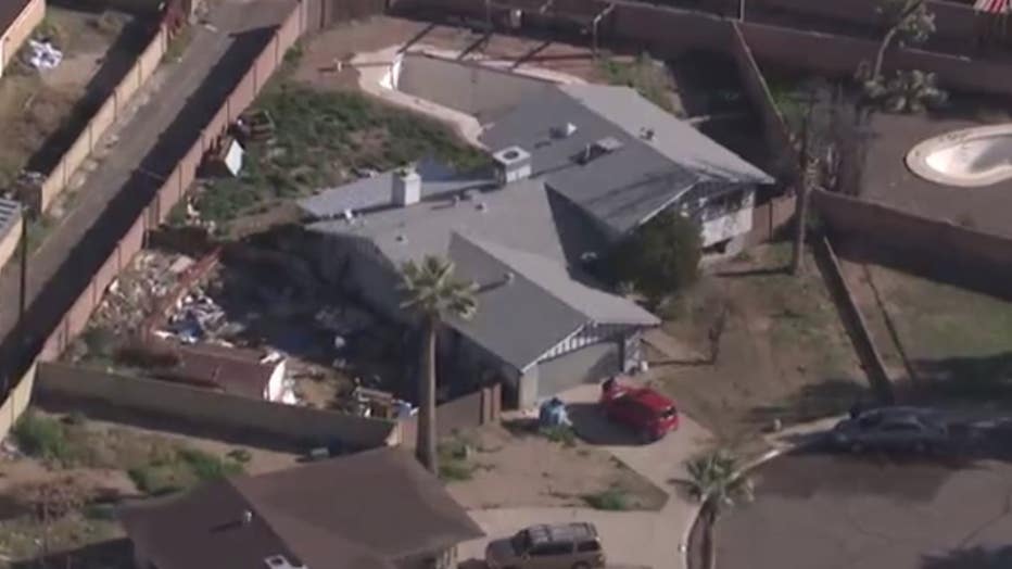 The aftermath of a house fire near 43rd Avenue and Bethany Home.