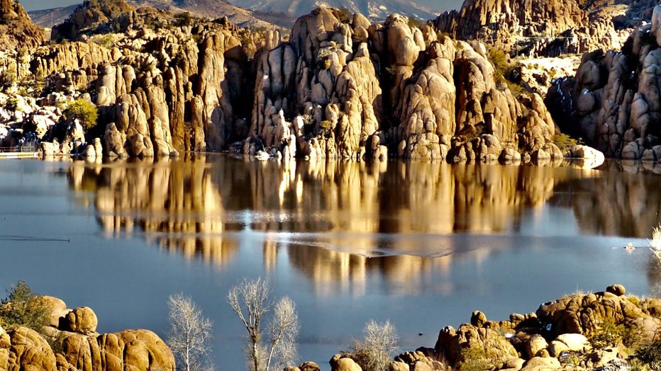 Let's feel the peace and calm this photo gives, as we get ready for the weekend! Thanks Karen Shaw for sharing this photo from Watson Lake in Prescott!