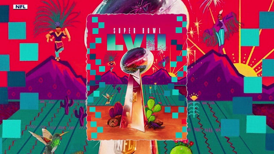 1st Indigenous artist creates Super Bowl 2023's ticket, artwork