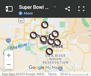 MAP: Super Bowl LVII Phoenix-area events