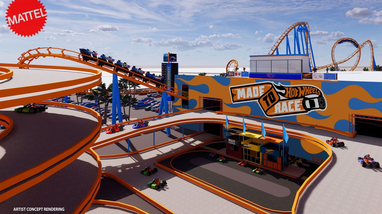 Hot wheels store roller coaster