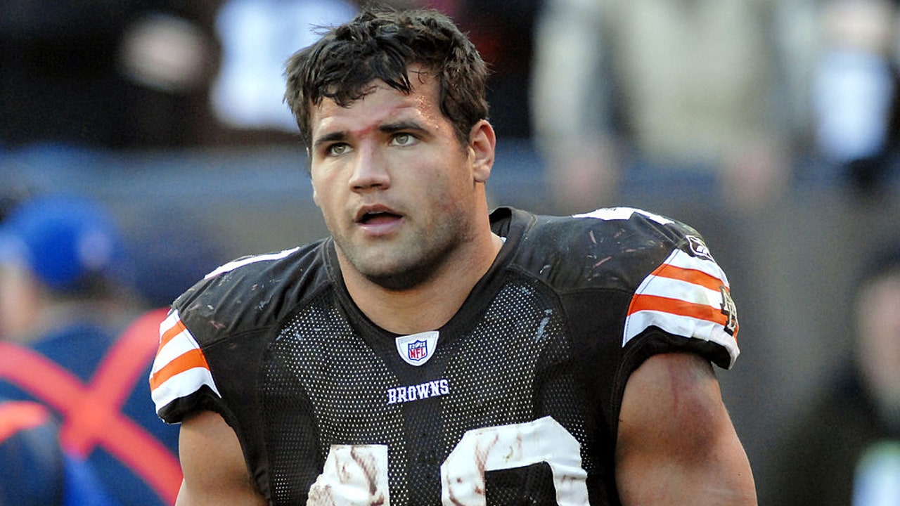 Wholesale Cleveland Browns 40 Peyton Hillis #40 Brown Coffee