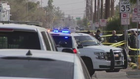 Domestic violence suspect dies in police shooting near Phoenix high school