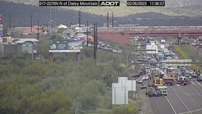 Weather played a role in 15-car crash on I-17 near Anthem, officials say