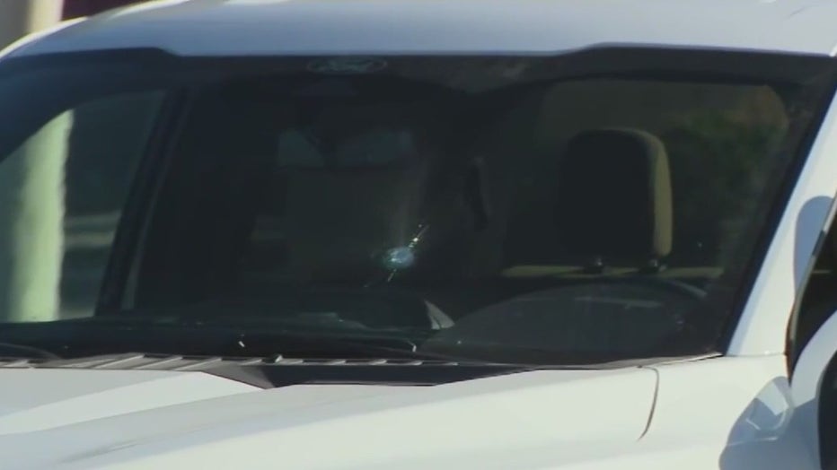 truck hit by windshield phx