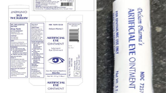 Eye ointment used for dry eyes recalled over risk of infection, blindness