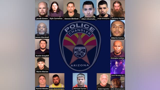 17 arrested in Chandler sex crimes operation, police say