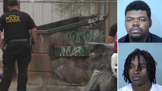 2 arrested after body found inside burning dumpster in Phoenix, police say