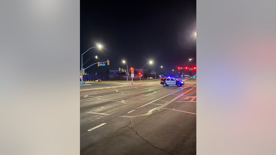 The scene of a police shooting in Tucson