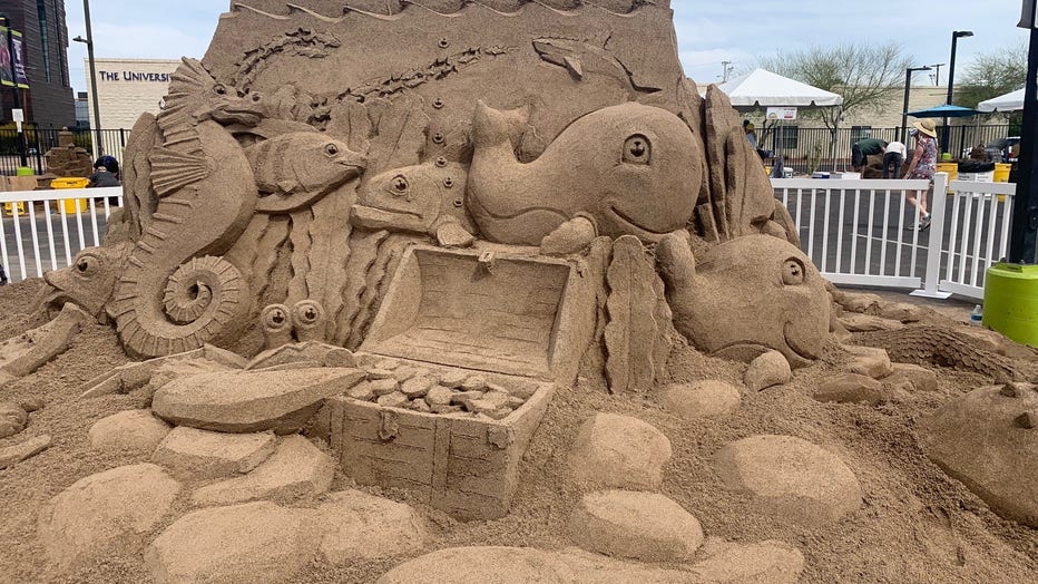 A signature sculpture for Sandfest.