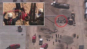 Construction worker rescued after falling in 100-foot hole in Buckeye