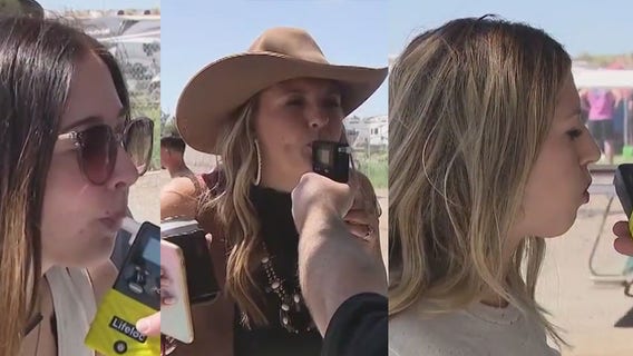 Booth at Country Thunder music festival providing breathalyzers. Here's why