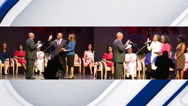 Phoenix City Council swears in two new members for seats formerly held by Sal DiCiccio and Carlos Garcia