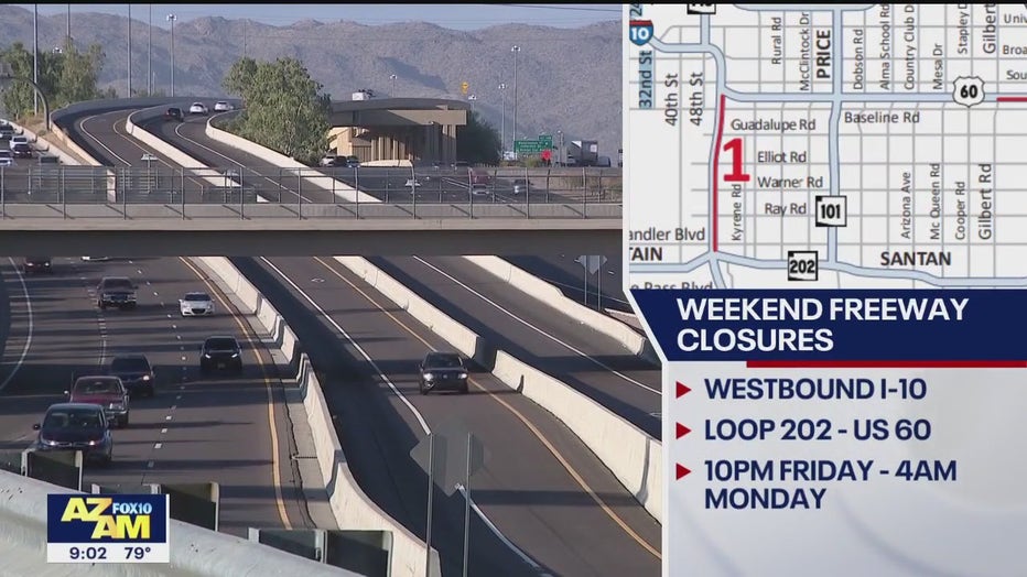 Major Phoenix-area Freeway Closures, Restrictions This Weekend: April ...