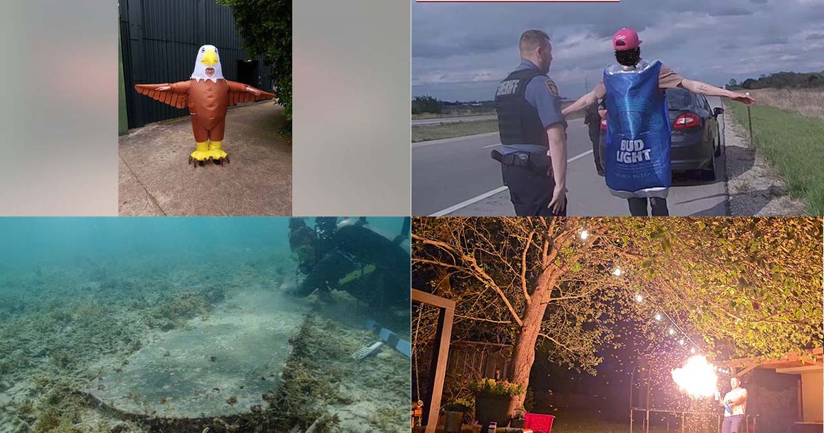 Man in Bud Light costume pulled over for DUI, DIY flamethrower torches ...