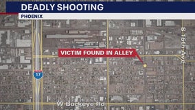Man found shot dead in Central Phoenix alley, police say