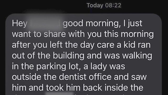 'Thought the worst-case scenario': Parents say their son was found in daycare's parking lot