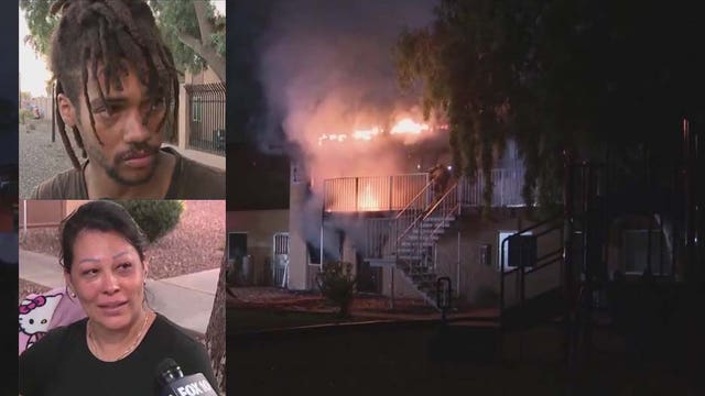 Man helps save woman, her kids from burning Phoenix apartment