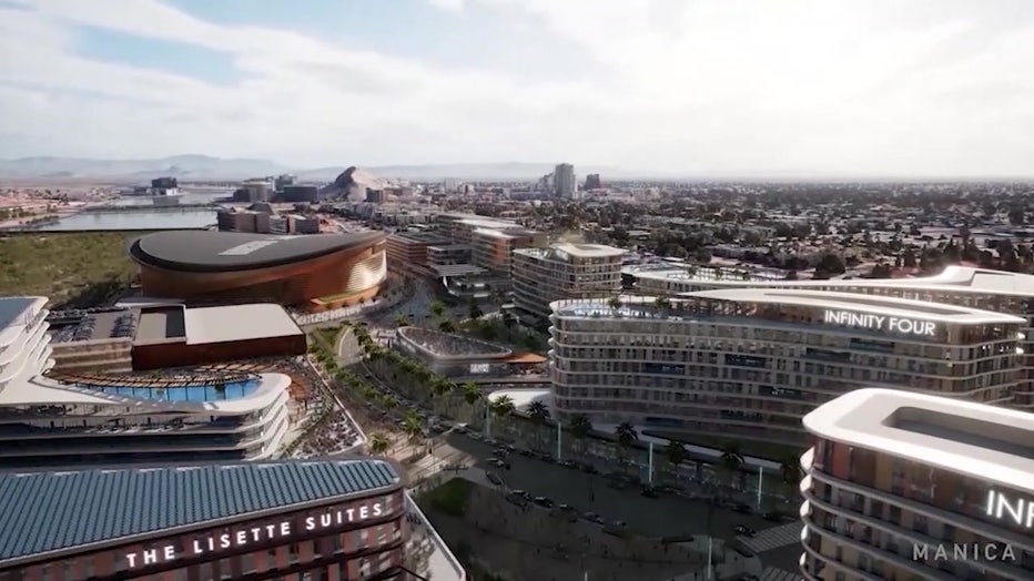 A rendering of what the Tempe Entertainment District could look like, if and when it is fully built.