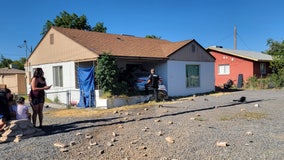 Stolen car driver slams into a Glendale home, PD says