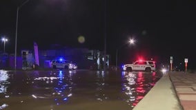 Glendale road floods after water main break