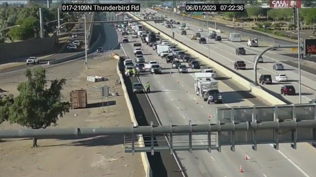 Pedestrian killed in hit-and-run crash on I-17 in Phoenix