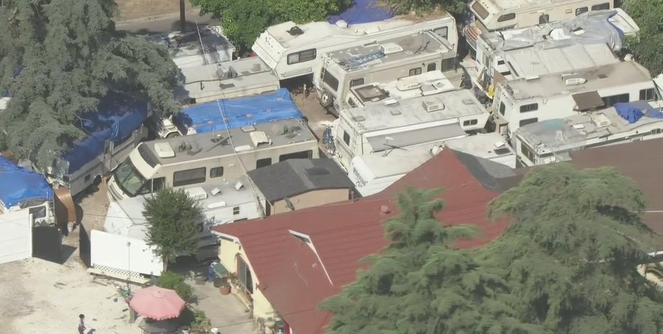 At least 15 RVs pack LA homeowner's backyard in Sylmar