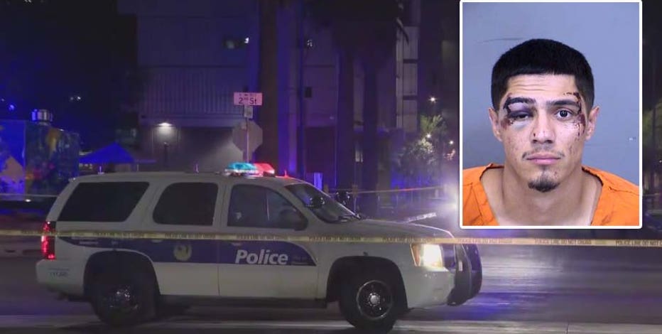 Man injured in shooting outside downtown Phoenix arcade bar, suspect in custody