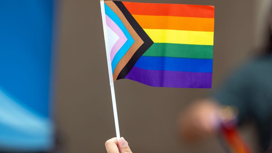 The Progress Pride Flag (Photo by Hans Gutknecht, Los Angeles Daily News/SCNG)