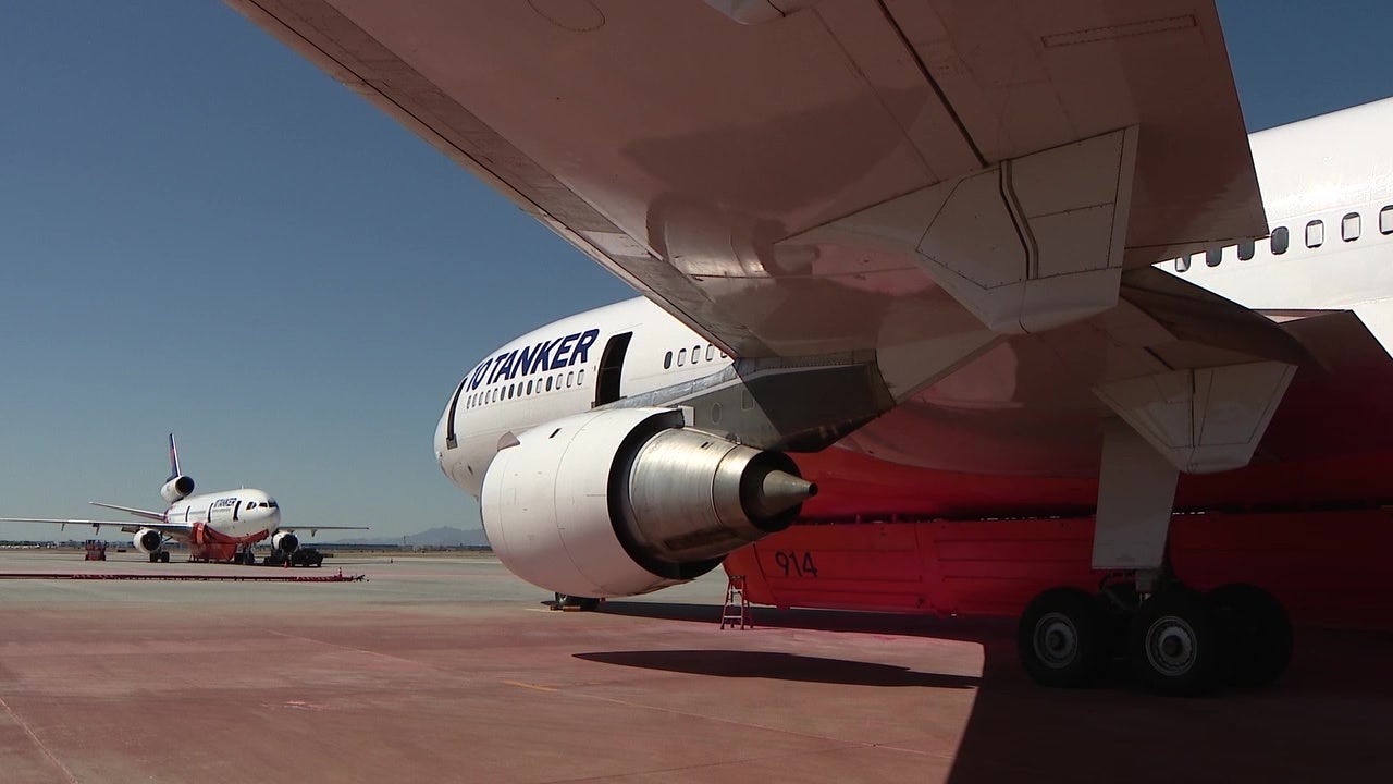 Big air tankers helping firefighters battle wildfires in Arizona and beyond