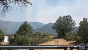 Racetrack Fire burns near town of Cherry in northern Arizona