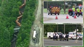 Pennsylvania train derailment: Silicone pellets found leaking out of collapsed train cars, police say