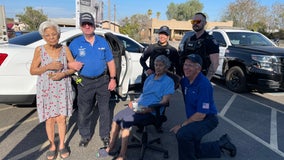 Surprise PD helps sisters who have a home without an AC unit: 'May God bless them'